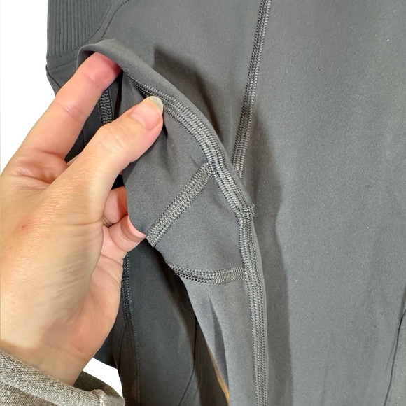 Lululemon Train Free High-Rise Crop 23" Nulux in Graphite Grey W6BB4S - Picture 9 of 12